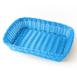 CESTA PANERA RATTAN NEGRO 30x22x7 cm  *-