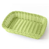 CESTA PANERA RATTAN NEGRO 30x22x7 cm  *-