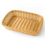 CESTA PANERA RATTAN NEGRO 30x22x7 cm  *-