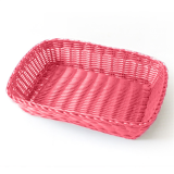 CESTA PANERA RATTAN NEGRO 30x22x7 cm  *-