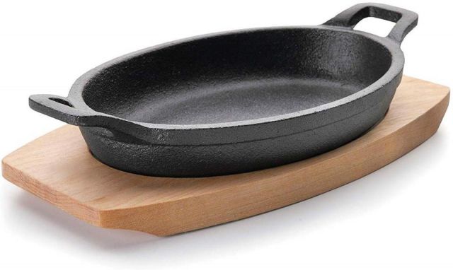 CAZUELA DE HIERRO FUNDIDO MAGMA 23X12 C/TABLA **-
