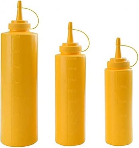 BIBERON 400 ML AMARILLO LACOR CON TAPON*-