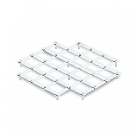 SALVAMANTEL DE ACERO 23X23 CM **-