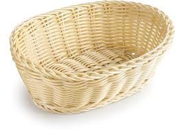 CESTA PANERA OVAL POLYRATAN 24x16x8 cm