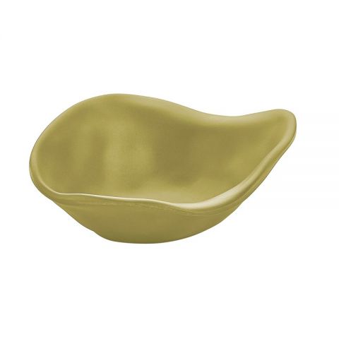 BOWL DE MELAMINA OVAL TERRA PISTACHO 15x13x5cm //