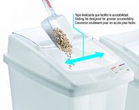 SILO CONTENEDOR GN1/1 100L ARAVEN CON RUEDAS x