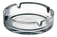 CENICERO CRISTAL TRANSPARENTE 18 CM *-