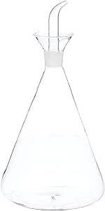 ACEITERA CONICA 1 LITRO DE CRISTAL *-