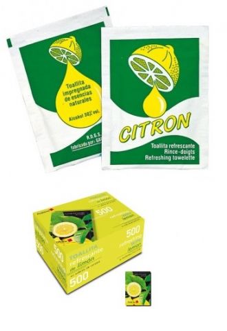 TOALLITA REFRESCANTE DE LIMON 1000 UNIDADES x