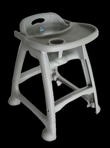 TRONA NIÑO C/ BANDEJA RUBBERMAID 55x61x74 *-