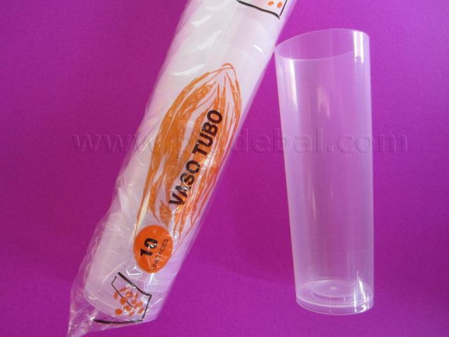 VASO TUBO POLIPROPILENO REUTILIZABLES CAJA 500 UDS